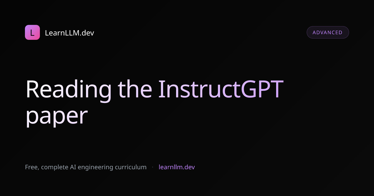 Paper: Training Language Models to Follow Instructions