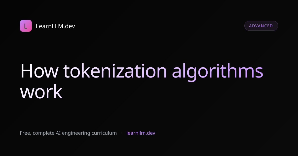 Tokenization Algorithms: BPE, WordPiece, and SentencePiece