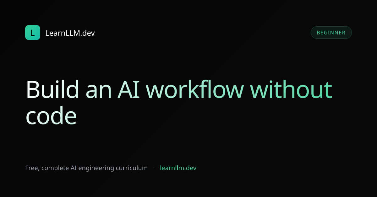 Project: Build a No-Code AI Workflow