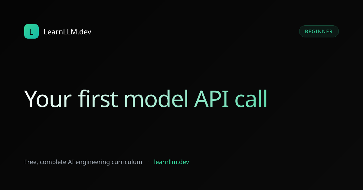 Your First API Call: Hands-On Setup