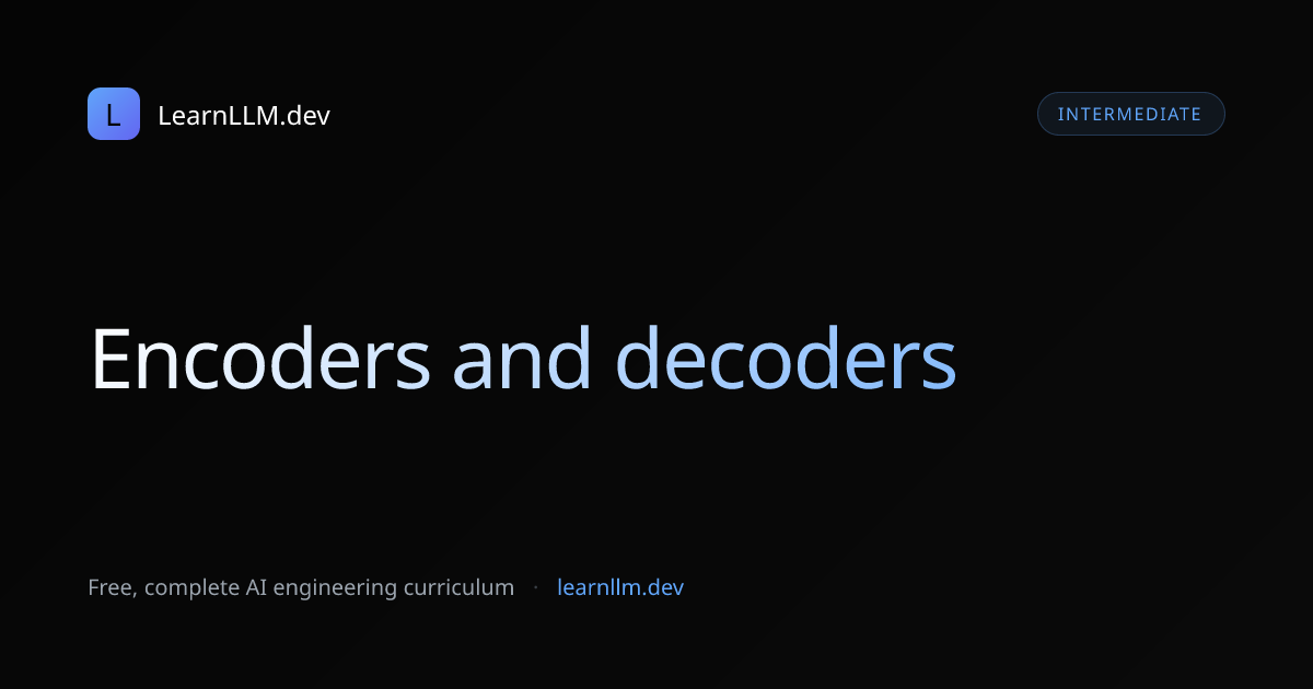 Encoder-Decoder Architecture
